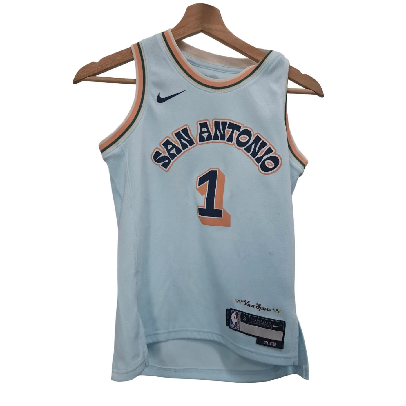 NBA Dri‑Fit Jersey San Antonio #1 Blue Size Small (WR)