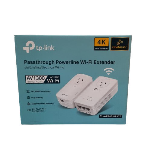 TP-Link TL-WPA8631P AV1300 Gigabit Passthrough Powerline AC Wi-Fi Extender (MR)
