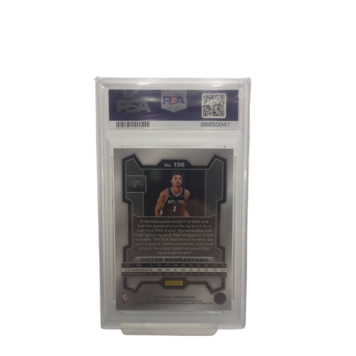 NBA Prizm Collectable Card Victor Wembanyama Silver/ Black PSA Graded 10 (NA 1347099)