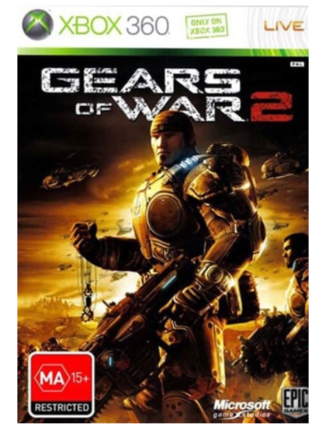 Gear Of War 2 Xbox 360 Game Very Good With Manual (CP-1354302)