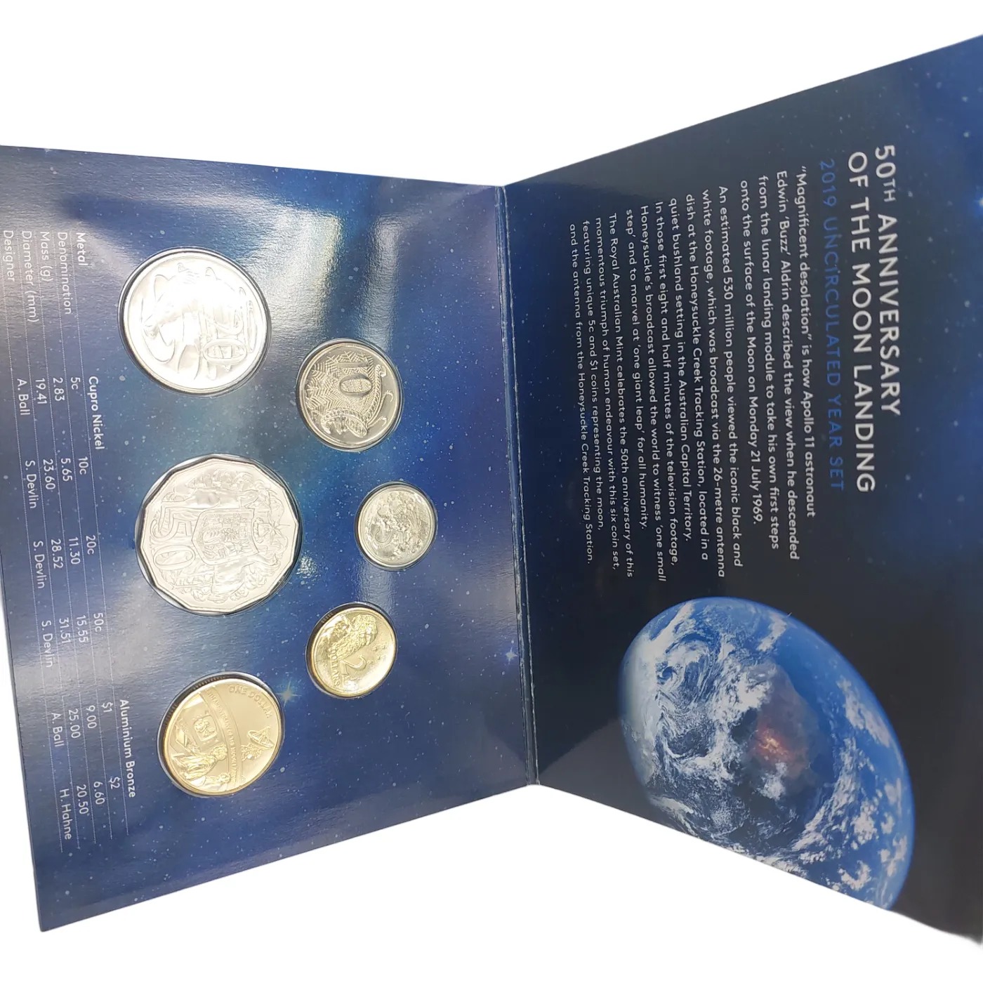 2019 50th Anniversary of the Moon Landing Silver Coin (GB 1416420)