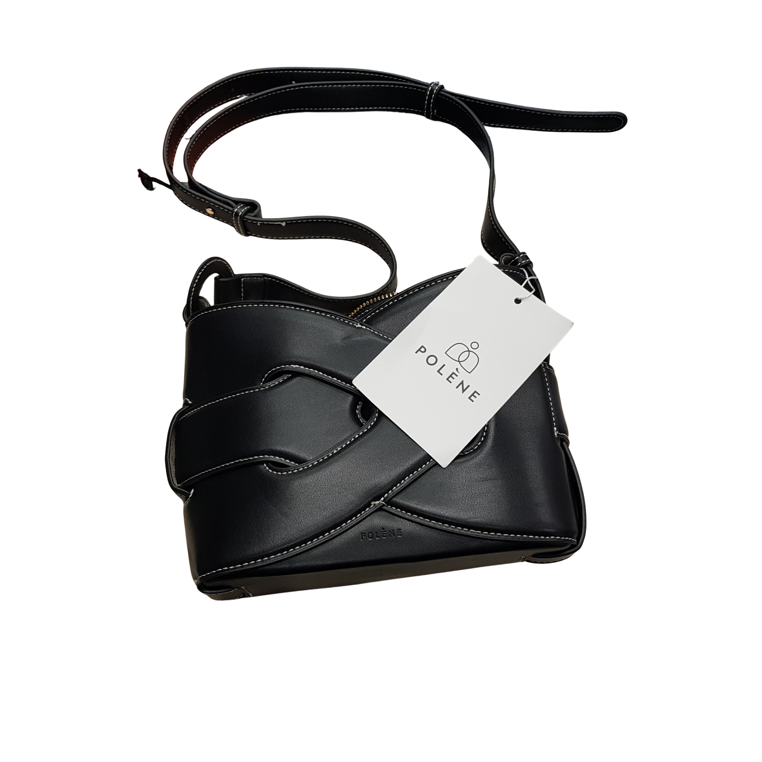 Polène Nodde Smooth Black Handbag (MR)
