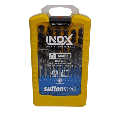 Sutton Tools DM180 SM3 25Pce Drill Bit Set for Stainless Steel