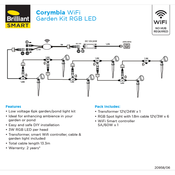 Brilliant Smart Corymbia Series 2 Garden Lights (JN)