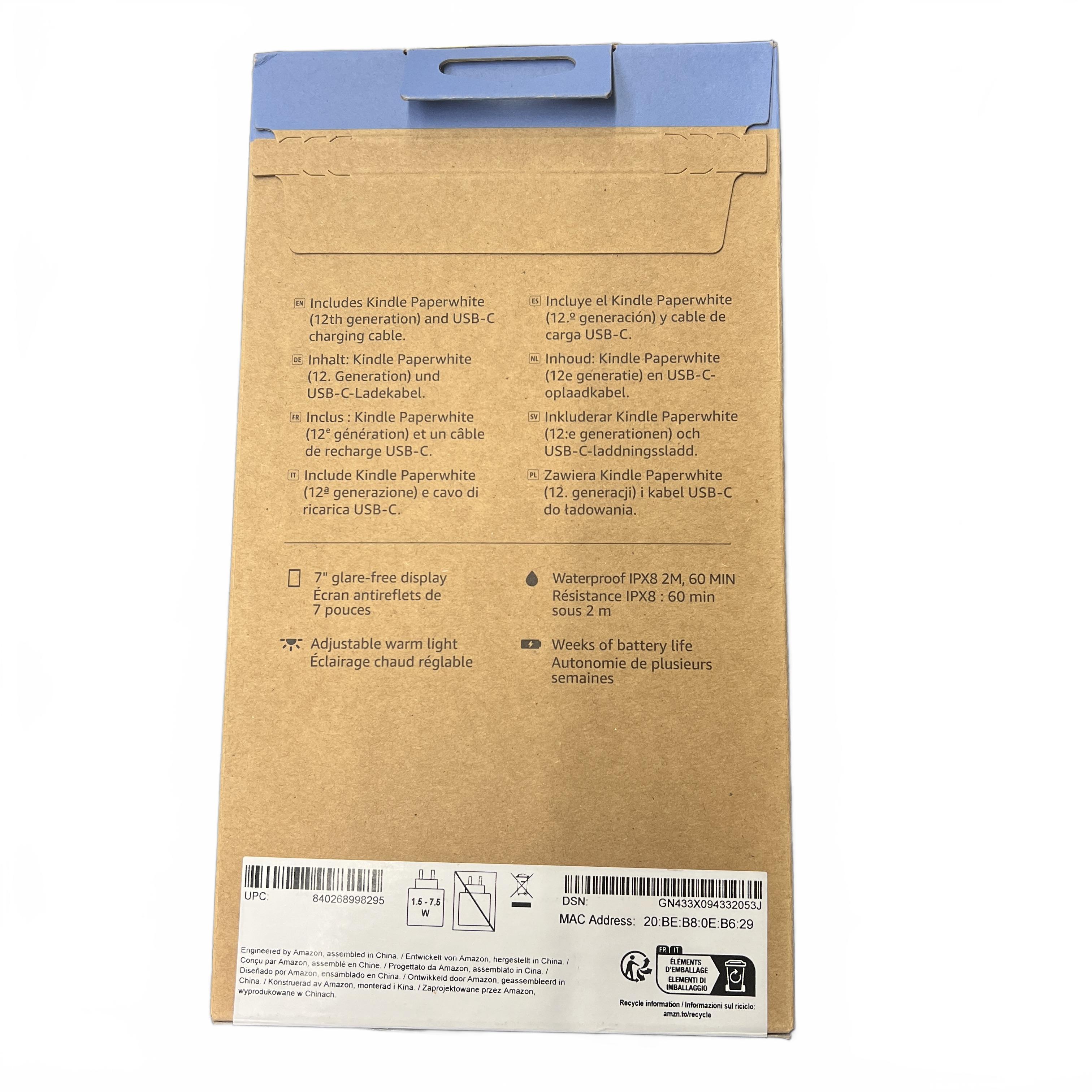 Amazon Kindle Paperwhite GE Black (MK)