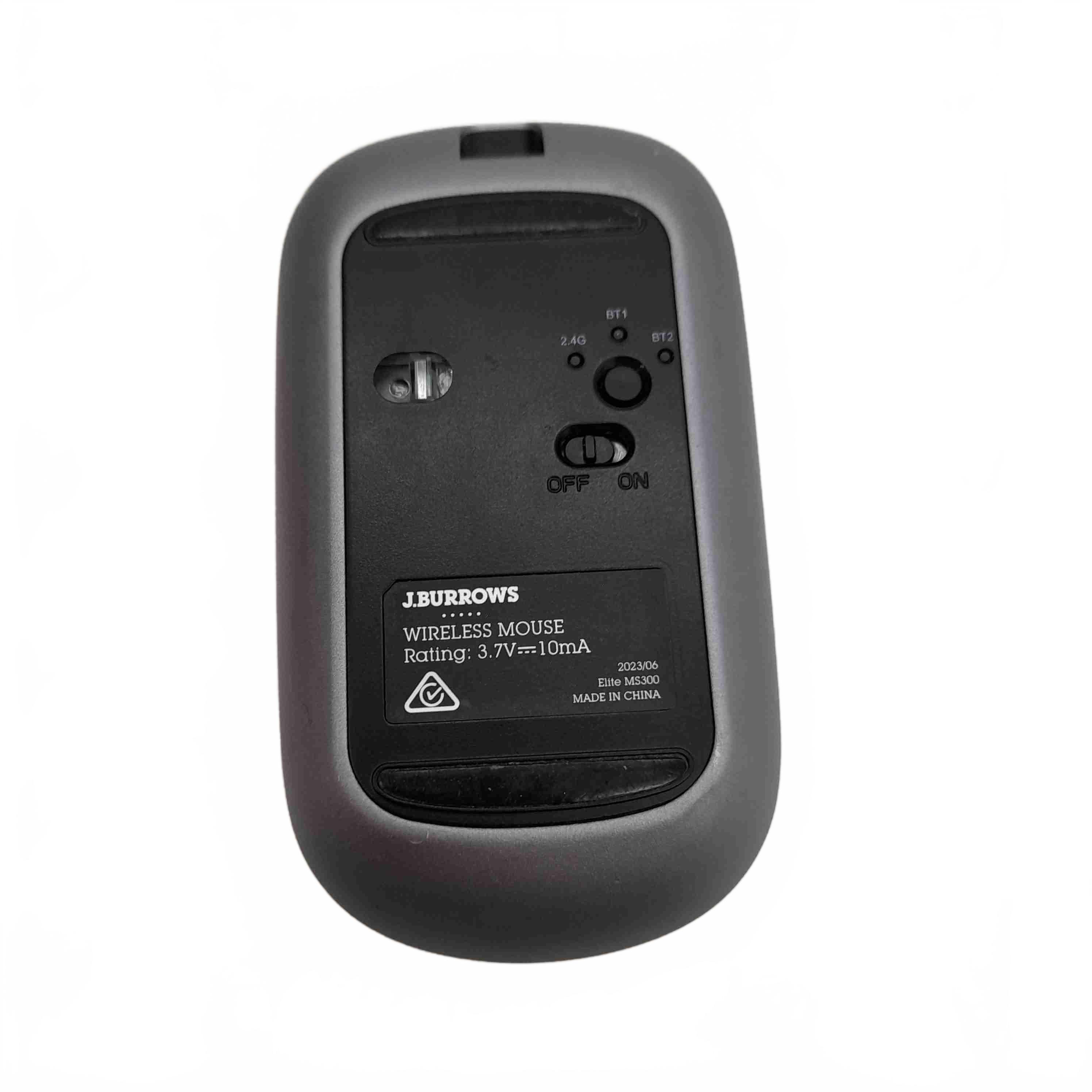 J.Burrows Elite MS300 Wireless Mouse Silver/Grey (WL 1433857)