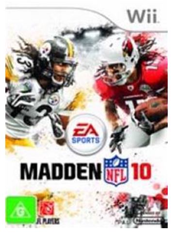 Nintendo Wii Madden NFL 10, Good Condition, With Case + Manual