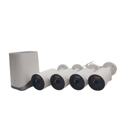 Eufy eufyCam Professional (E330) 24/7 Recording 4-Pack with HomeBase 3