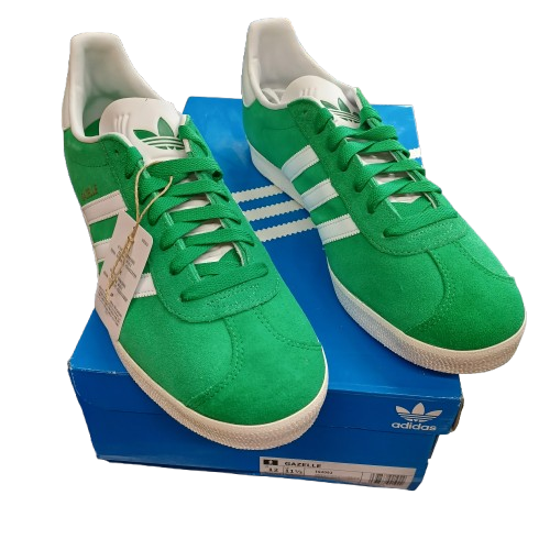 adidas Originals Gazelle Casual Shoes Green/White US Mens 12 IG2092