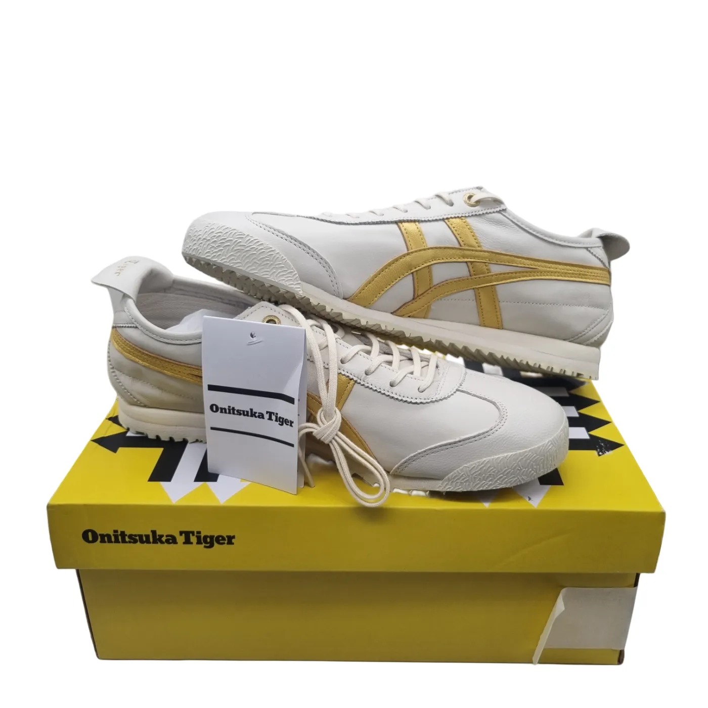 Onitsuka Tiger Mexico 66 SD Shoes White Gold Size: US 8.5 + Box (WR 1419951)