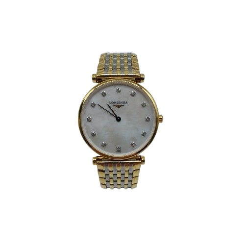 Longines La Grande Classique Watch L4.512.2 Yellow – Not Ticking With Box And Spare Links (CP)