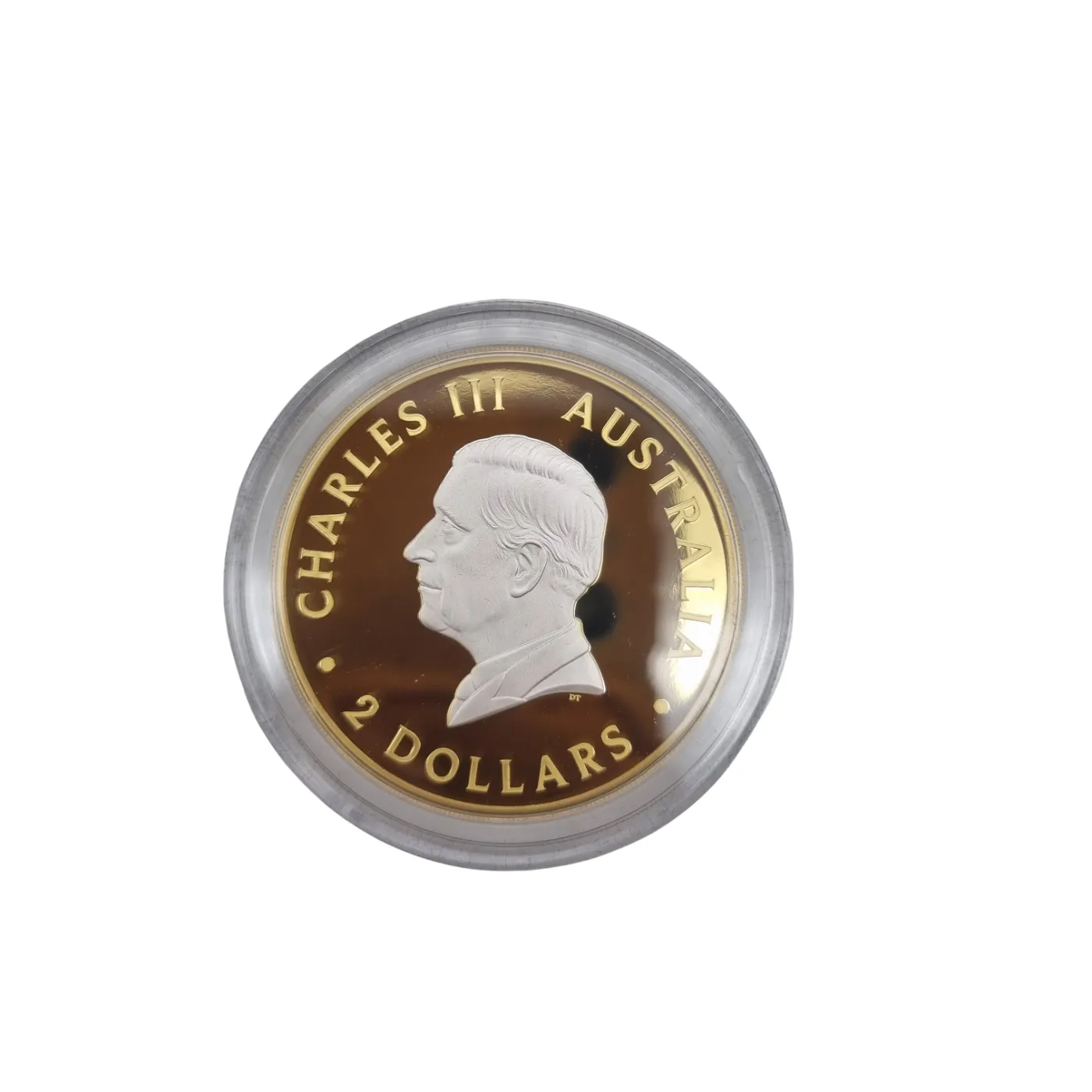The Perth Mint 2025 2oz 9999 Silver Kangaroo Coin (Reverse Gilded) (WR 1403452)