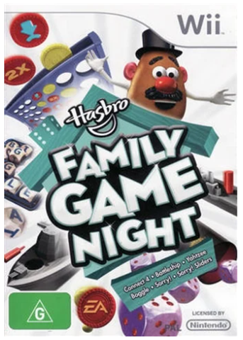 Hasbro Family Game Night Nintendo Wii Game – Very Good Condition With Manual