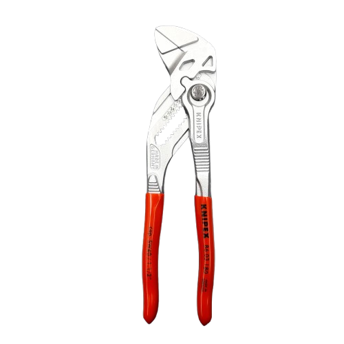 Knipex Plier Wrench, 180 mm Overall, Angled, Bent, Flat, Straight Tip