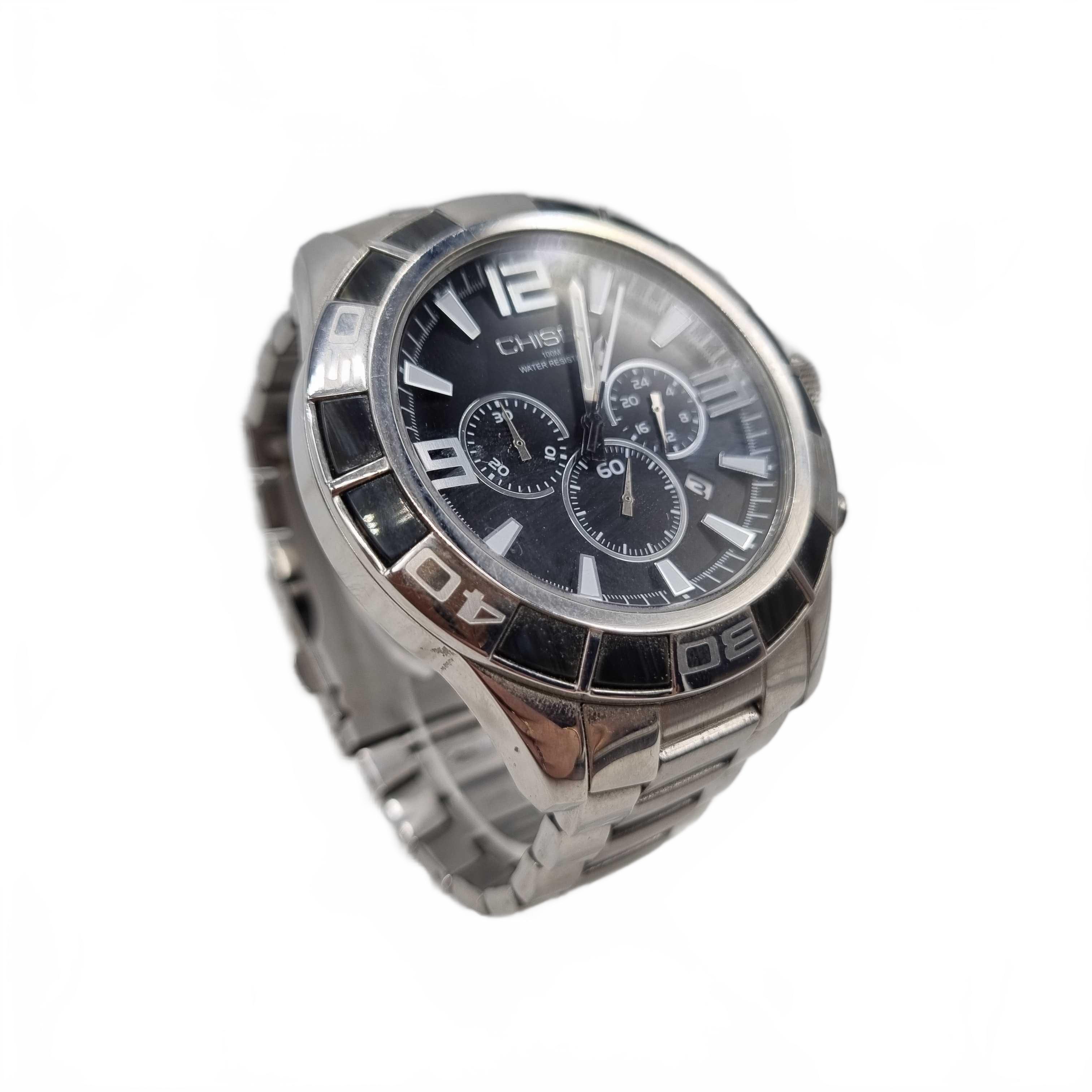 Chisel Mens Silver Watch Model 5829183 with Tin (WR 1423406)