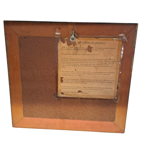 TOOTHS BREWERY Collectable Bar Mirror – Pale Ale – Wooden Framed Vintage Sign (JN) **Pick Up Only**
