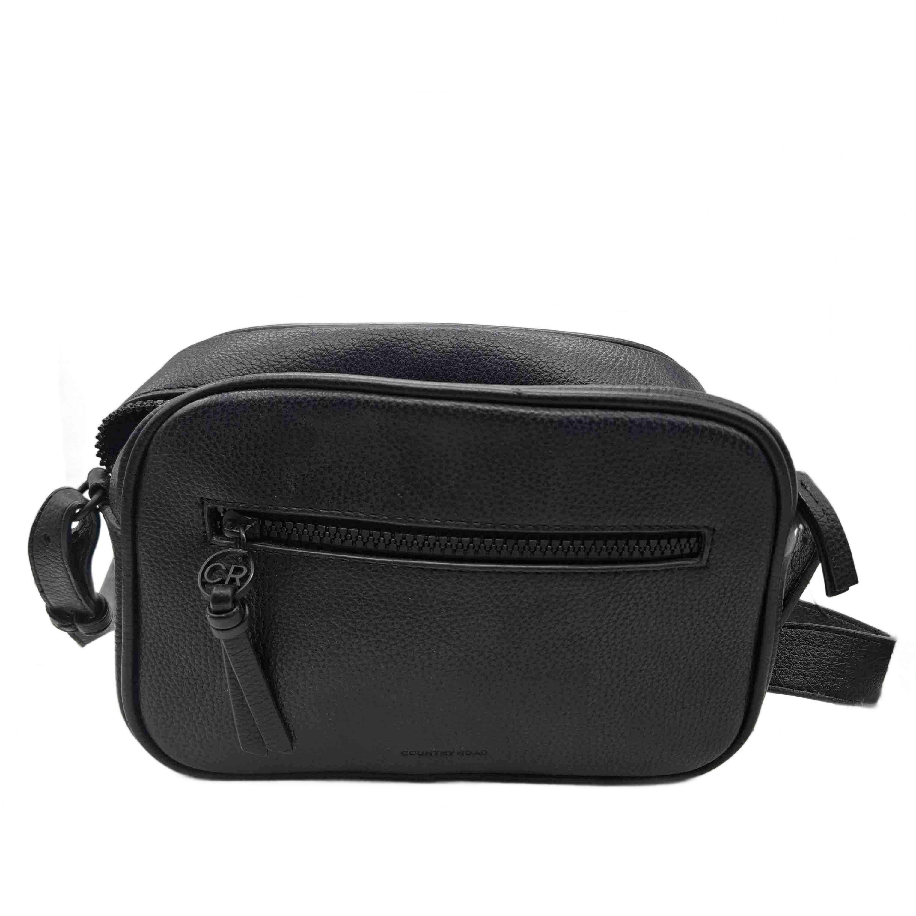 Country Road Black Leather Handbag (WR 1428773)