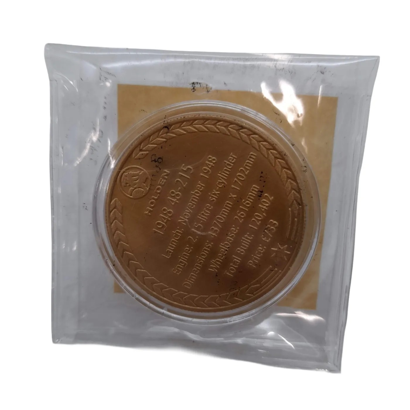 The Golden Years of Holden 1948 48-215 Gold Coin (WL 1409195)