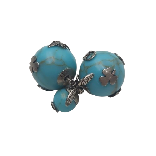 Christian Dior Turquoise Mise en Dior Tribales Earrings