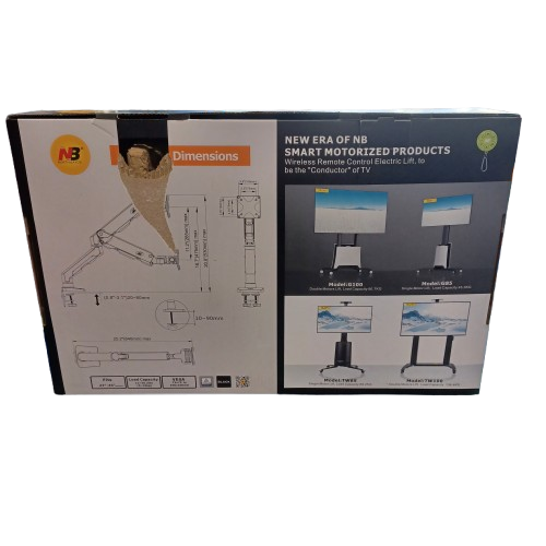 North Bayou Wall Mount Bracket Model G50 Black ( Box has a hole on the bottom nothing missing ) (MR )