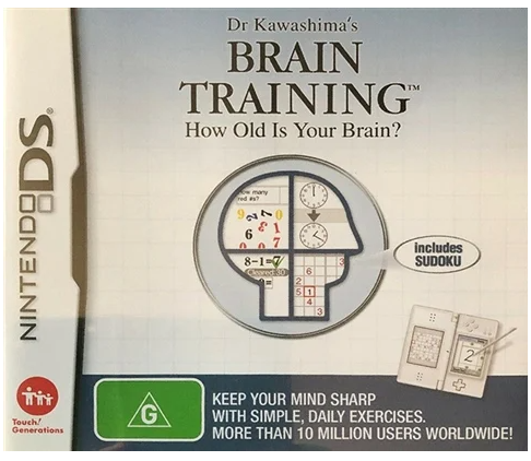 Brain Training Nintendo Ds Game Good Condition With Manual