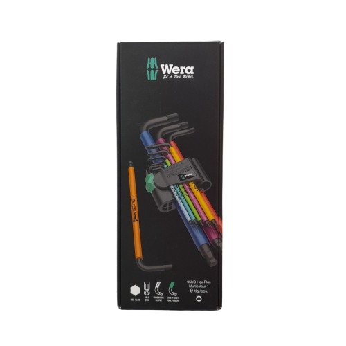 Wera 9 piece L Shape Metric Hex Key Set (MR)