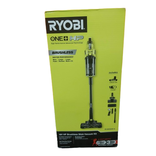 Ryobi 18V ONE+ 4.0Ah HP Brushless Stick Vacuum Kit R18XSV914 ***Brand New Sealed***