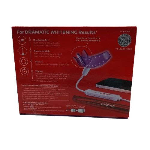 Colgate Optic White ComfortFit LED Teeth Whitening Kit 30 Treatment White (1424631) (CP)