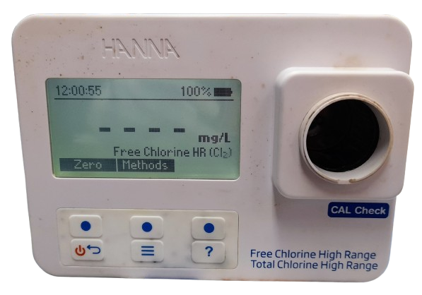 Hanna Instruments IC-HI97734 Free and Total Chlorine High Range Portable Photometer