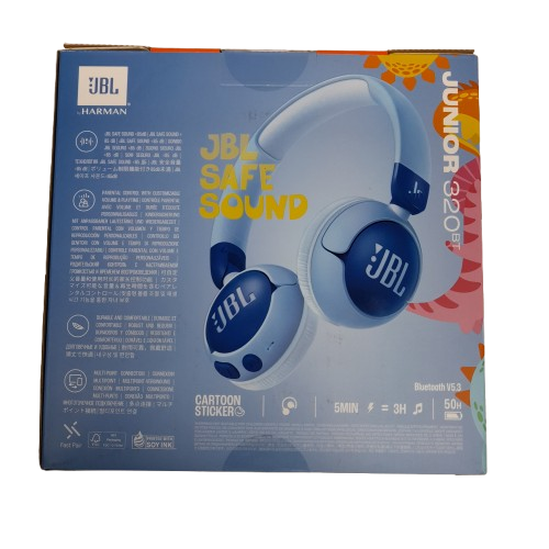 Jbl Junior 320Bt Wireless On-Ear Kids Headphones Blue (LN)