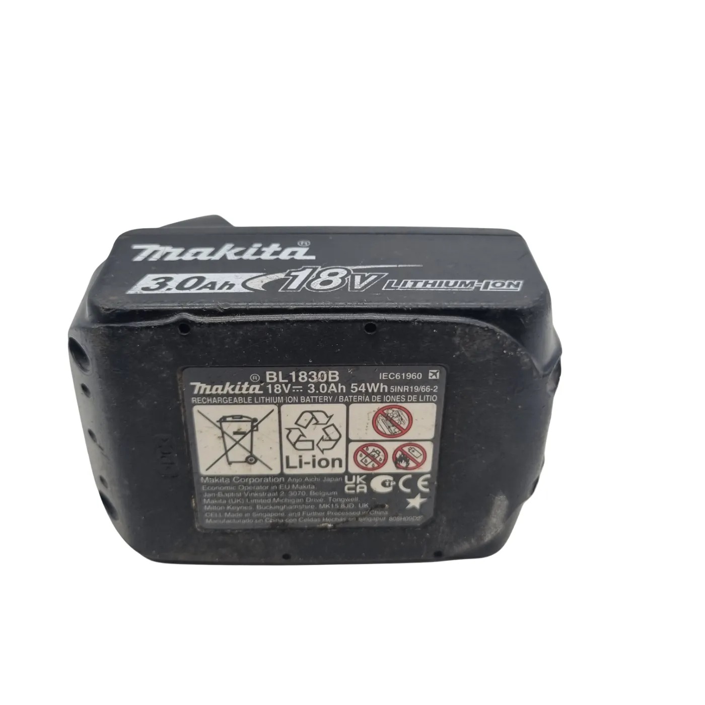 Makita 18V LXT® Lithium-Ion 3.0Ah Battery BL1830B (WR 1411601)
