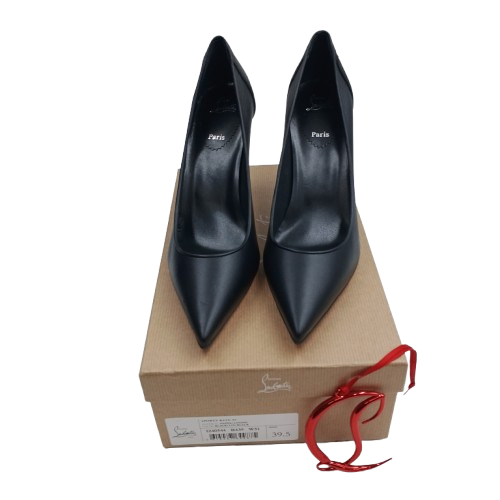 Ladies Christian Louboutin Sporty Kate 85 Pump, Black, Size 39.5, Nappa Leather, EXCELLENT CONDITION NO WEAR TO SOLE, With Box No Receipts (NA)