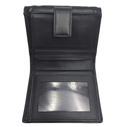 Salvatore Ferragamo Wallet Quilting Gancini Black Authenticity certified by Entrupy