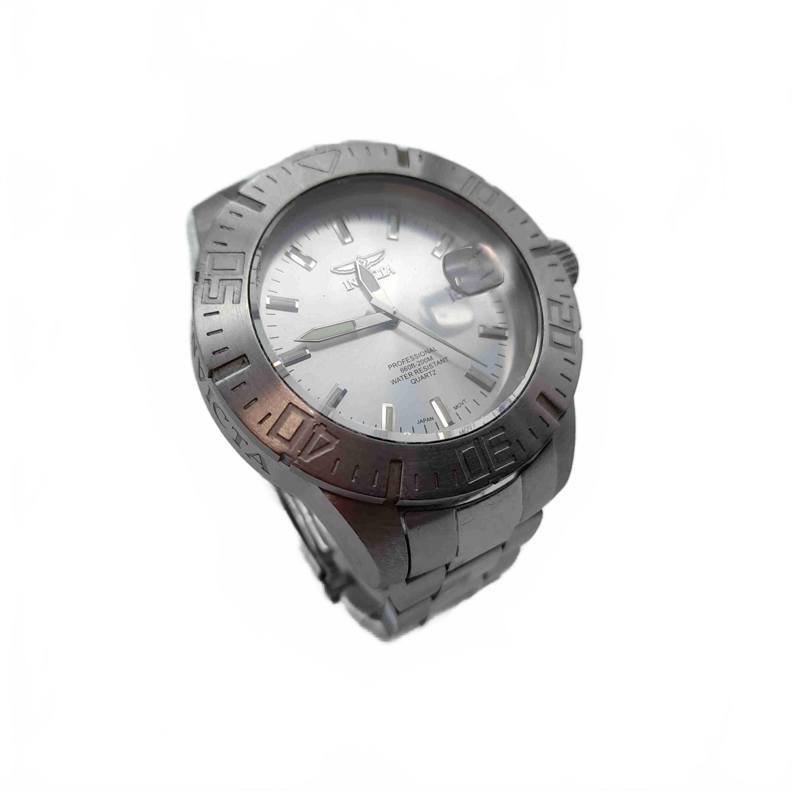 Invicta Pro Diver Watch 14048 Silver Stainless Steel Analogue In Great Ticking Working Condition (WL1429646)