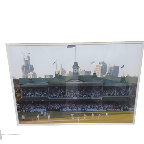 Captains Knock Steve Waugh Framed Photo( IINSTORE PICK UP ONLY )( LE)
