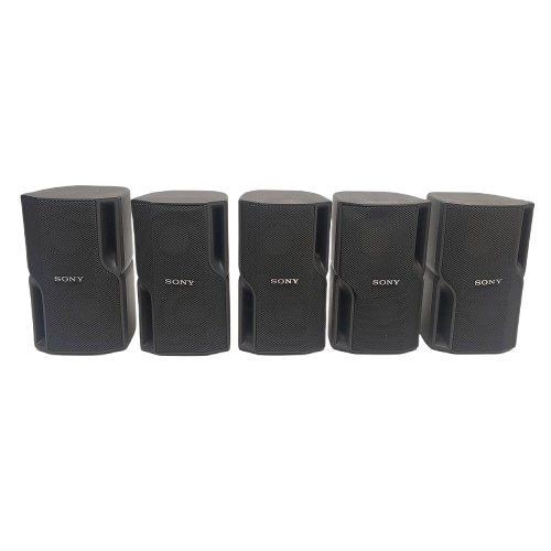 Sony SS-MS5 Surround Speaker System – 5 Micro Satellite Speakers, No Cords, Some White Paint (NA)