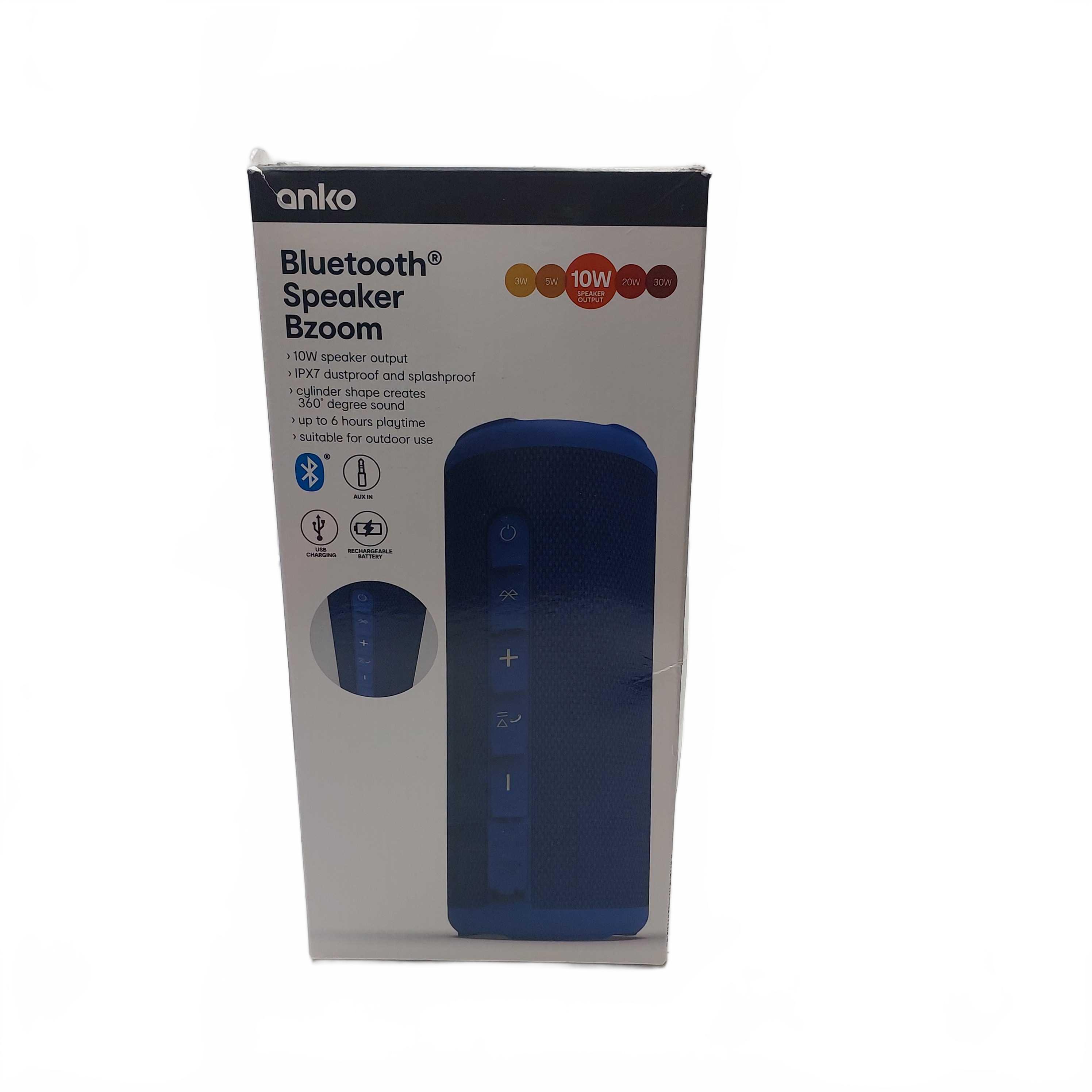 Anko Bzoom Blue Bluetooth Speaker (GB1425819)