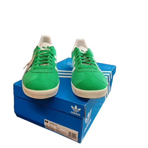 adidas Originals Gazelle Casual Shoes Green/White US Mens 12 IG2092