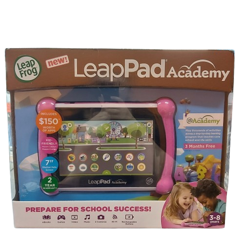 LeapFrog LeapPad Academy Tablet – In Box – Educational Kids’ Tablet
