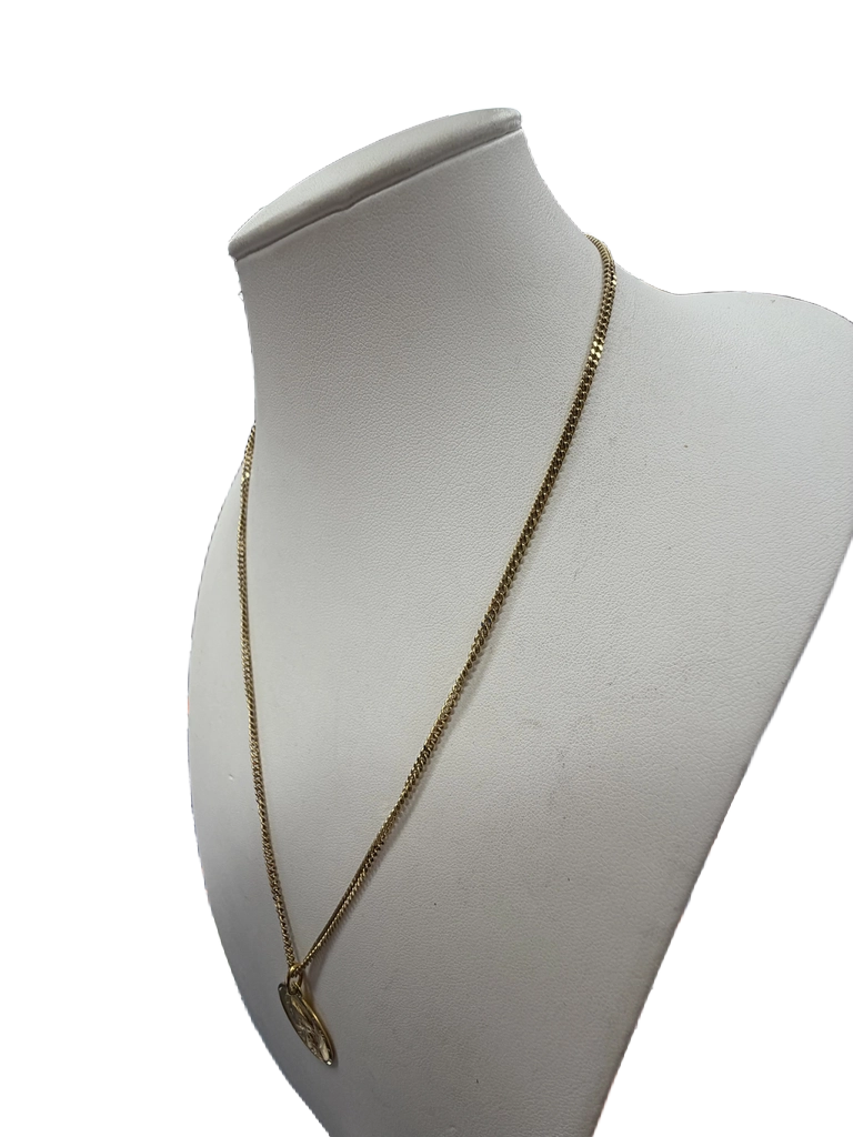 Mens 18ct Yellow Gold Curb Necklace 12.8g (MR1422353)