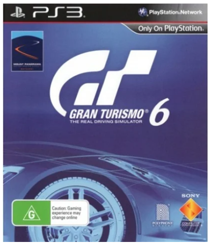 Gran Turismo 6 Playstation 3 Game With Manual Very Good Condition