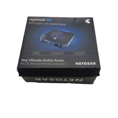 Netgear Nighthawk M1 MR1100-1TLAUS 4GX Mobile Hotspot With Box & USBC Cable, Box Average Condition