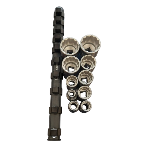 Stahlwille 811784 (SW12918/10-50 – 96053010) 10 pce 1/2″ Set of Sockets with Clip Bar, Excellent Condition, Tools Only (MR)