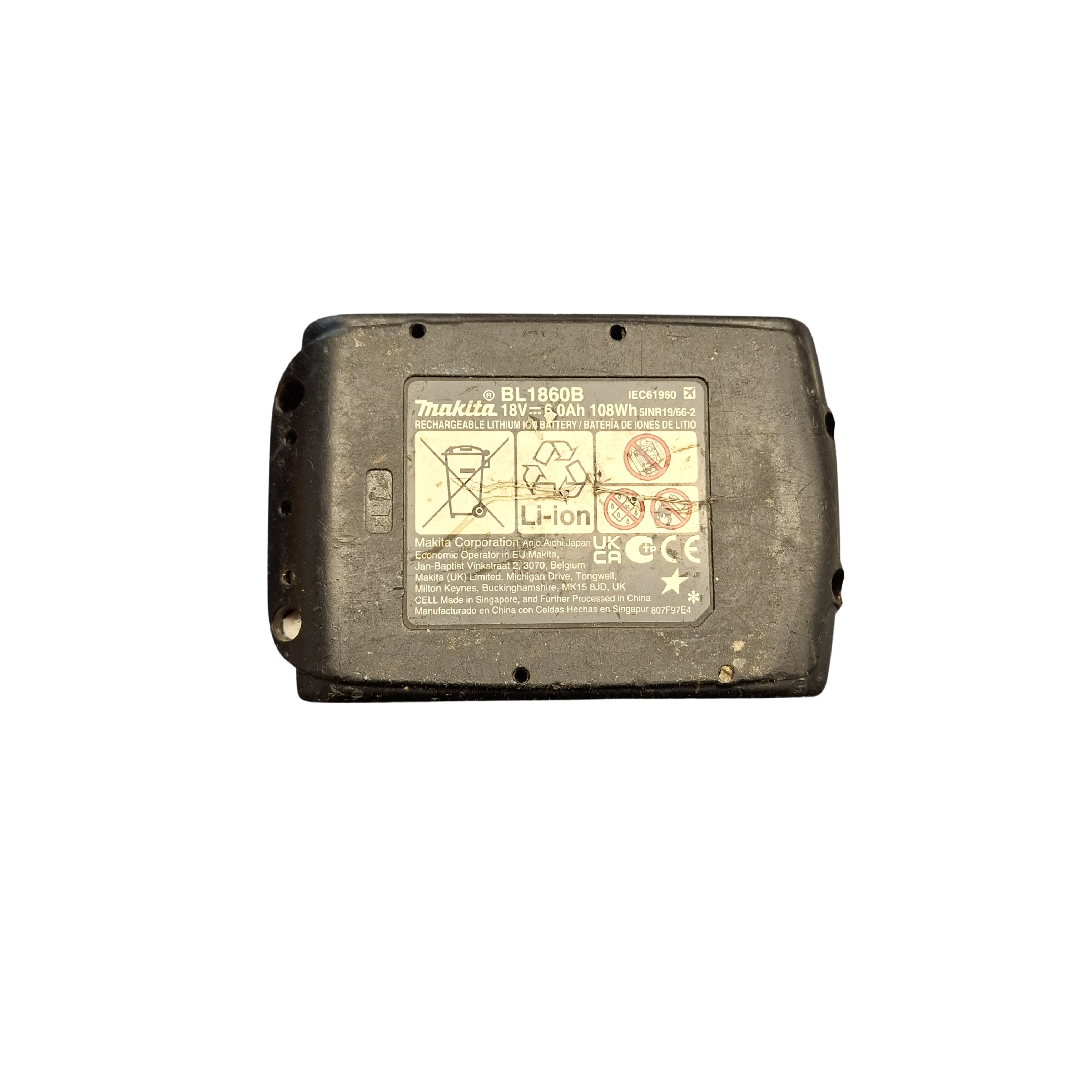Makita Battery BL1860B 18V 6.0Ah (JN)