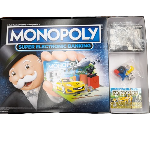 Hasbro Monopoly Super Electronic Banking Board Game (LN)