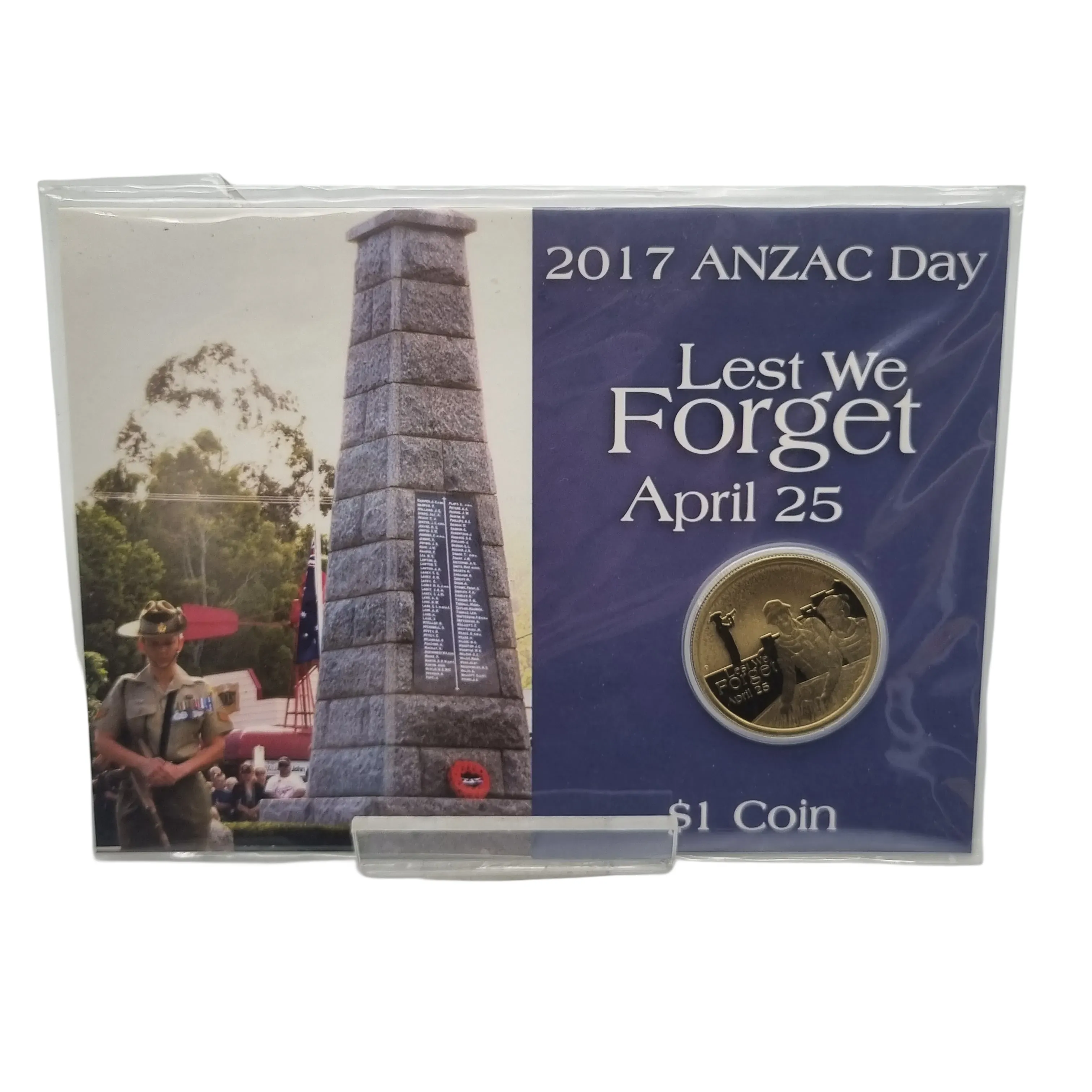2017 ANZAC Day – Australian Intelligence Corps $1 Coin In Card