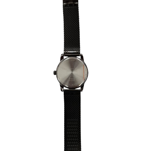 Geoffrey Beene GBA0035GU Watch 42mm Black Metal Band Navy Blue Dial (LN)