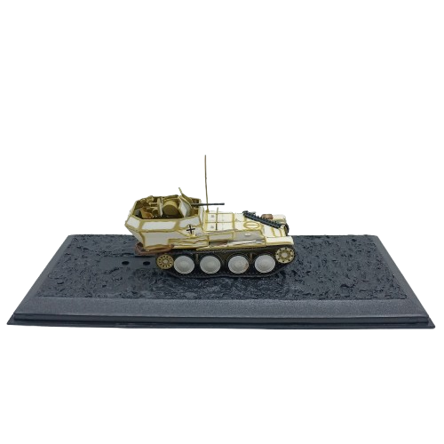 Combat Tanks Collection Flakpanzer 38(t) White Combat Tank Figure (With Magazine) (CP)