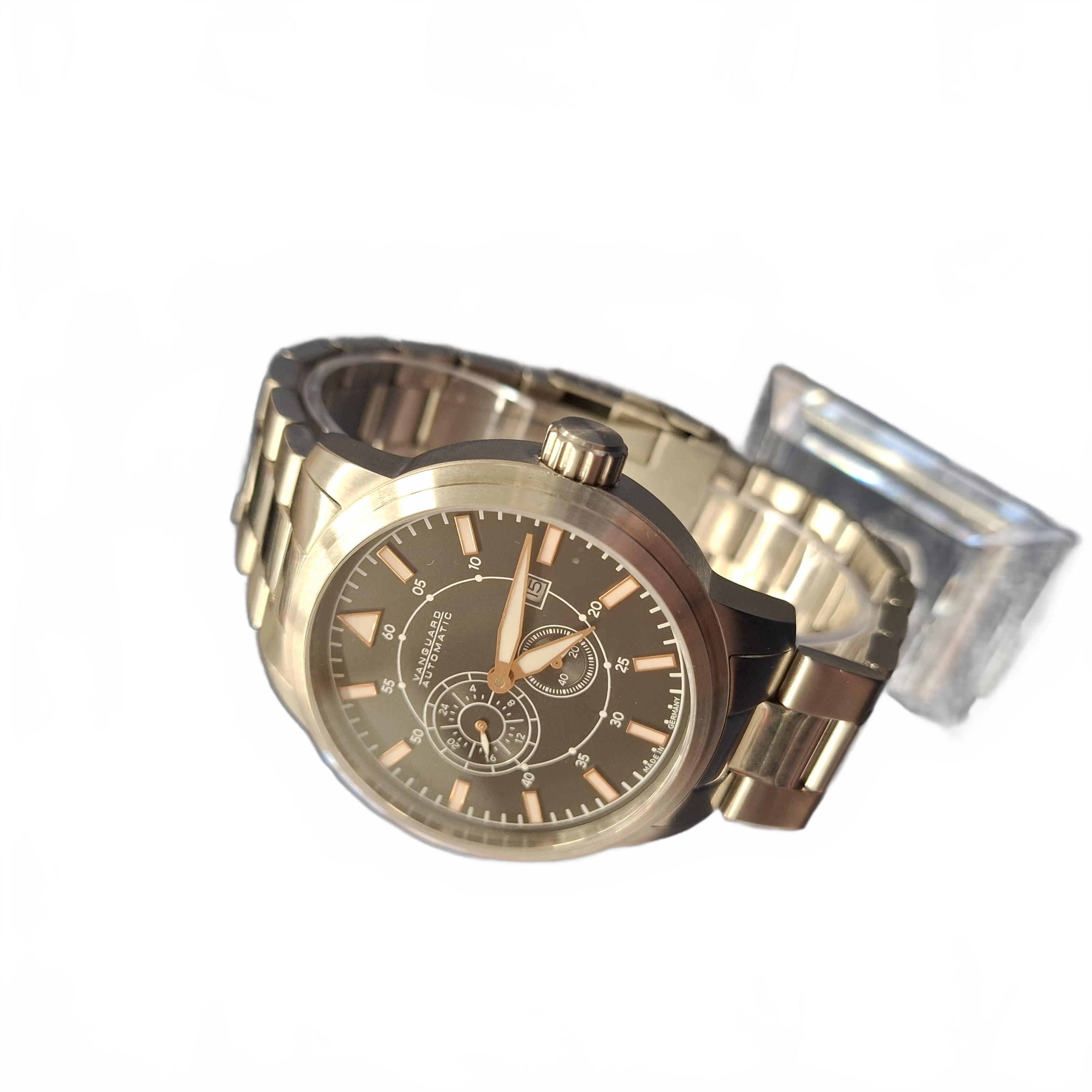 Vangard Automatic Silver Stainless Steel Band Chronograph Watch (JN)