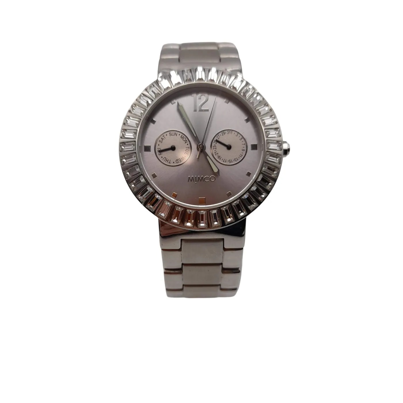 Mimco Timepeace Silver Stainless Steel Ladies Watch With Box (WL1417372)